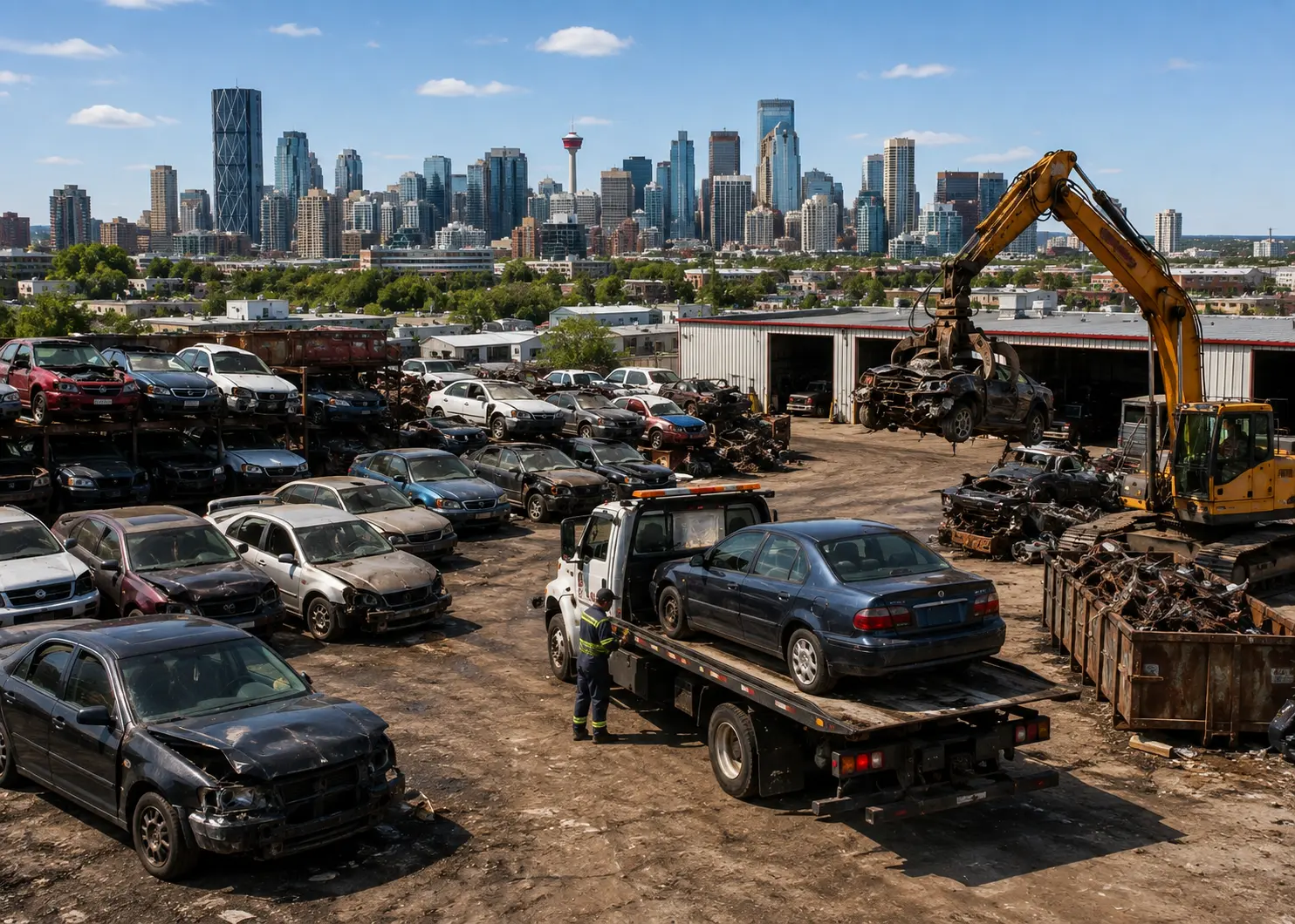 Car Buyers Calgary team and salvage yard